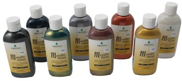 Chestnut Akryylimaali Metallivärit 100 ml - Musta