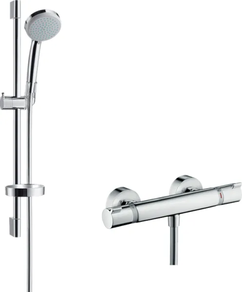 Hansgrohe Croma 100 suihkusarja Ecostat Comfort -suihkusekoittimella, kromi