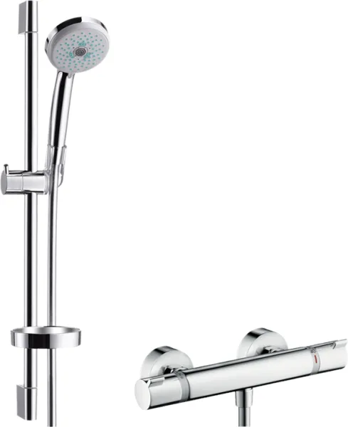 Hansgrohe Croma 100 suihkusarja Ecostat Comfort -suihkusekoittimella, kromi
