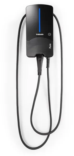 Webasto Pure -latauslaatikko 11 kW Type 2 Black Edition 7 m kaapelilla - Integroitu tyyppi B vikavirtasuoja