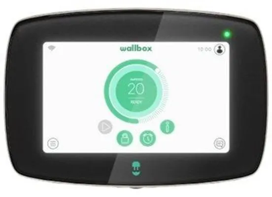 Wallbox Commander 2 -latauslaatikko Wi-Fi:llä, 22 kW, 5 metriä, Type 2, musta