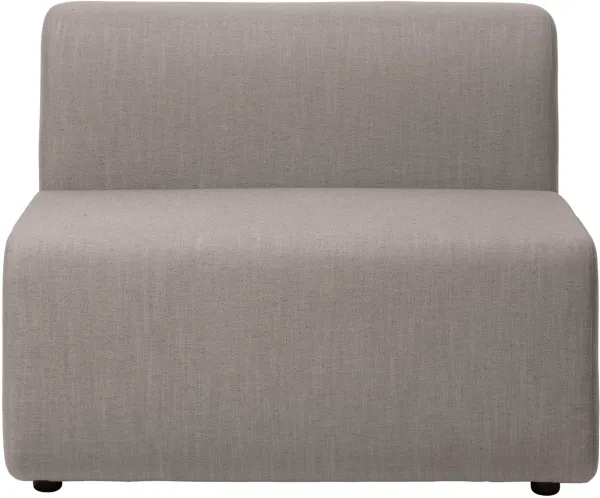 BROSTE COPENHAGEN Lagoon modulaarinen sohva keskiosa - latte kangas