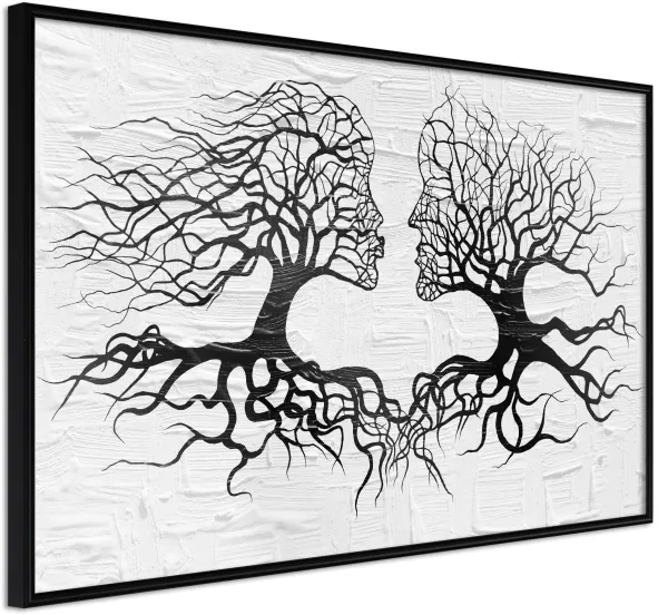 ARTGEIST Juliste kehyksellä - Like the Old Trees Musta passepartoutilla 60x40