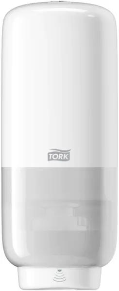 Tork S4 -vaahdosaippua-annostelija, kosketusvapaa, valkoinen muovi